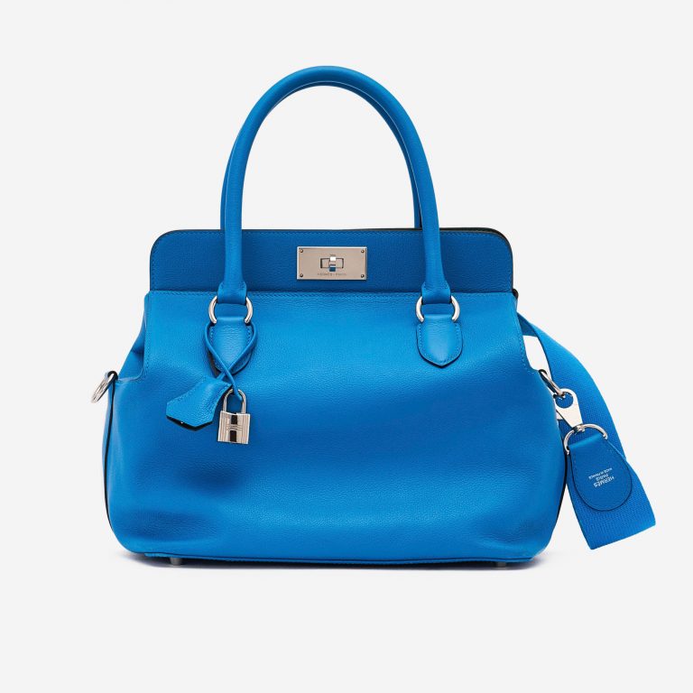 Hermès Toolbox 26 Swift leather Blue Handbag