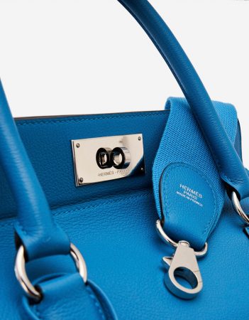 Hermès Toolbox 26 Verso Swift Bleu Zanzibar/Malachite | SACLÀB