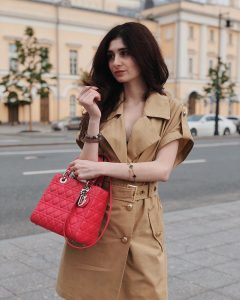 Luxustasche Kollektion Lady Dior Handtasche Rot