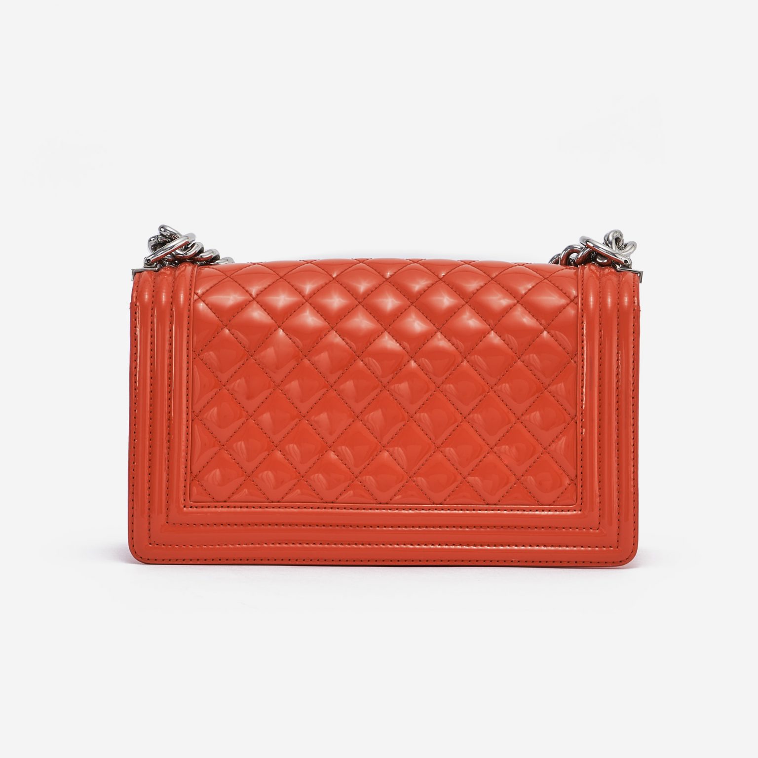 Chanel Boy Medium Patent Coral SACLÀB