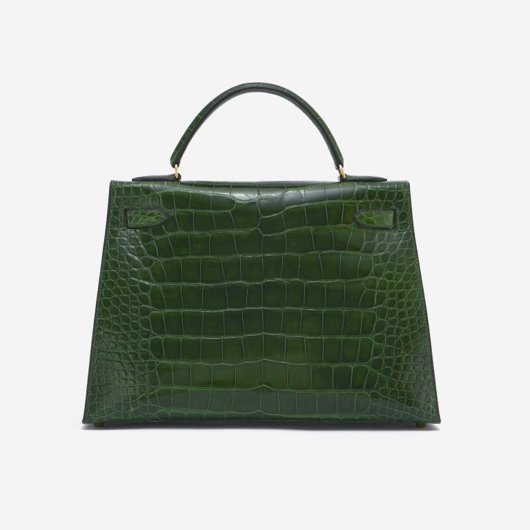 Hermès Kelly 32 Alligator Vert Emerald Exotic Handbag