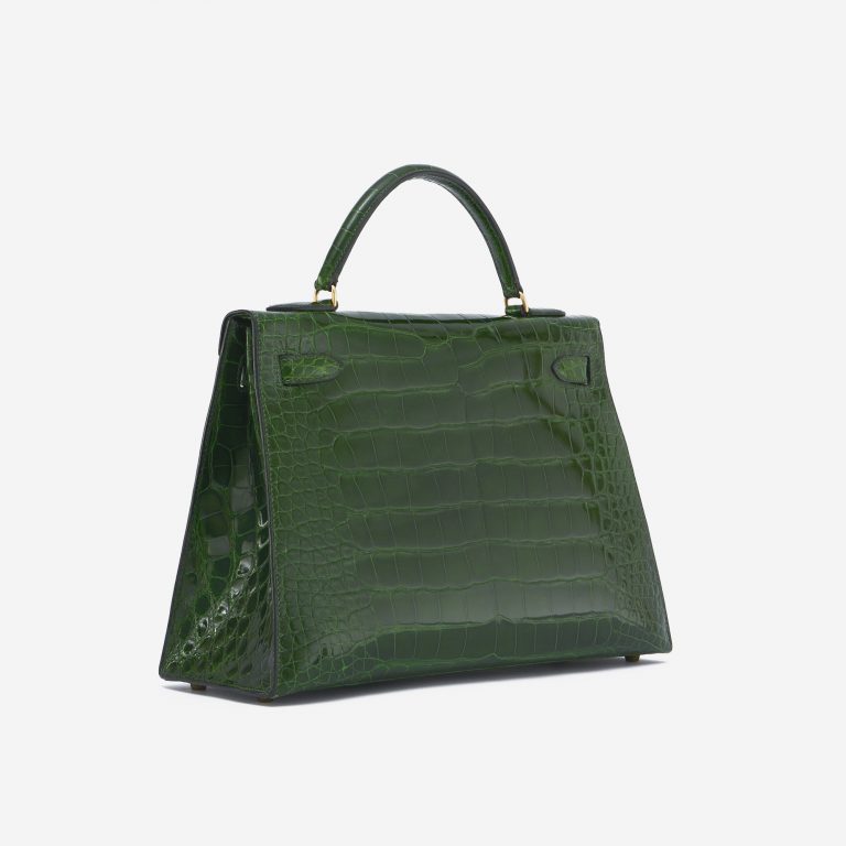 Hermès Kelly 32 Alligator Vert Emerald Exotic Handbag