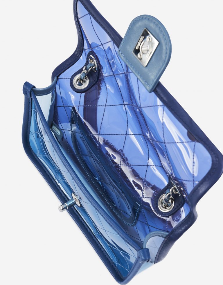 Pre-owned Chanel bag Timeless Small PVC Blue Blue, Transparent | Sell your designer bag on Saclab.com