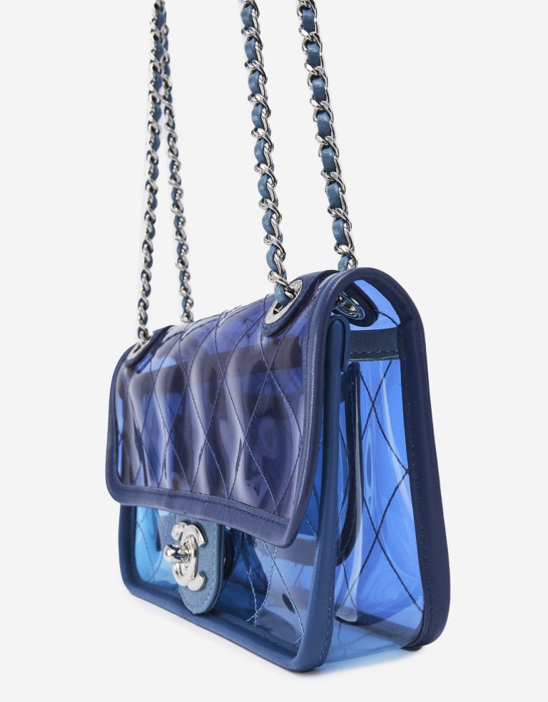 Pre-owned Chanel bag Timeless Small PVC Blue Blue, Transparent | Sell your designer bag on Saclab.com