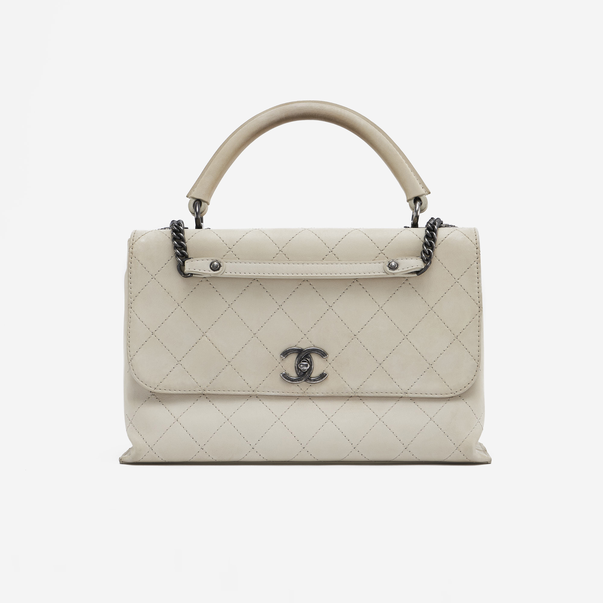 CHANEL Business Affinity Large Leather Shopping Tote Beige - Hot Deals