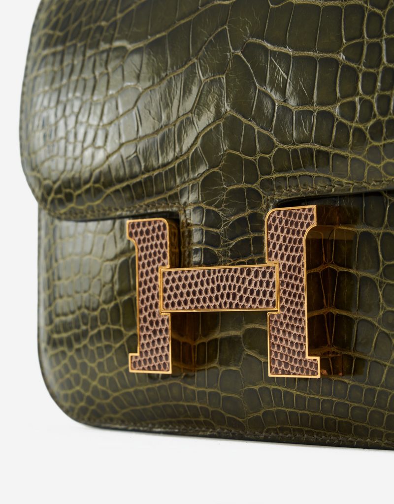 Hermes Micro Constance Bag Rouge Lizard Gold Hardware Limited Edition Very  Rare