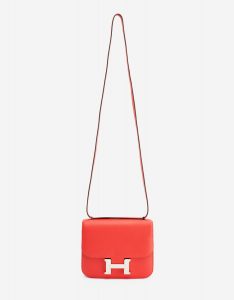 Hermès Constance Mini 18 Epsom Leather Rouge Tomate SACLÀB