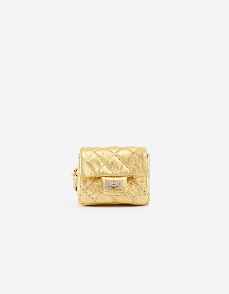 Chanel 2.55 Mini-Tasche Lammleder Gold  SACLÀB