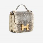 Pre-owned Hermès bag Constance 18 Mini Lizard Ombre Beige | Sell your designer bag on Saclab.com