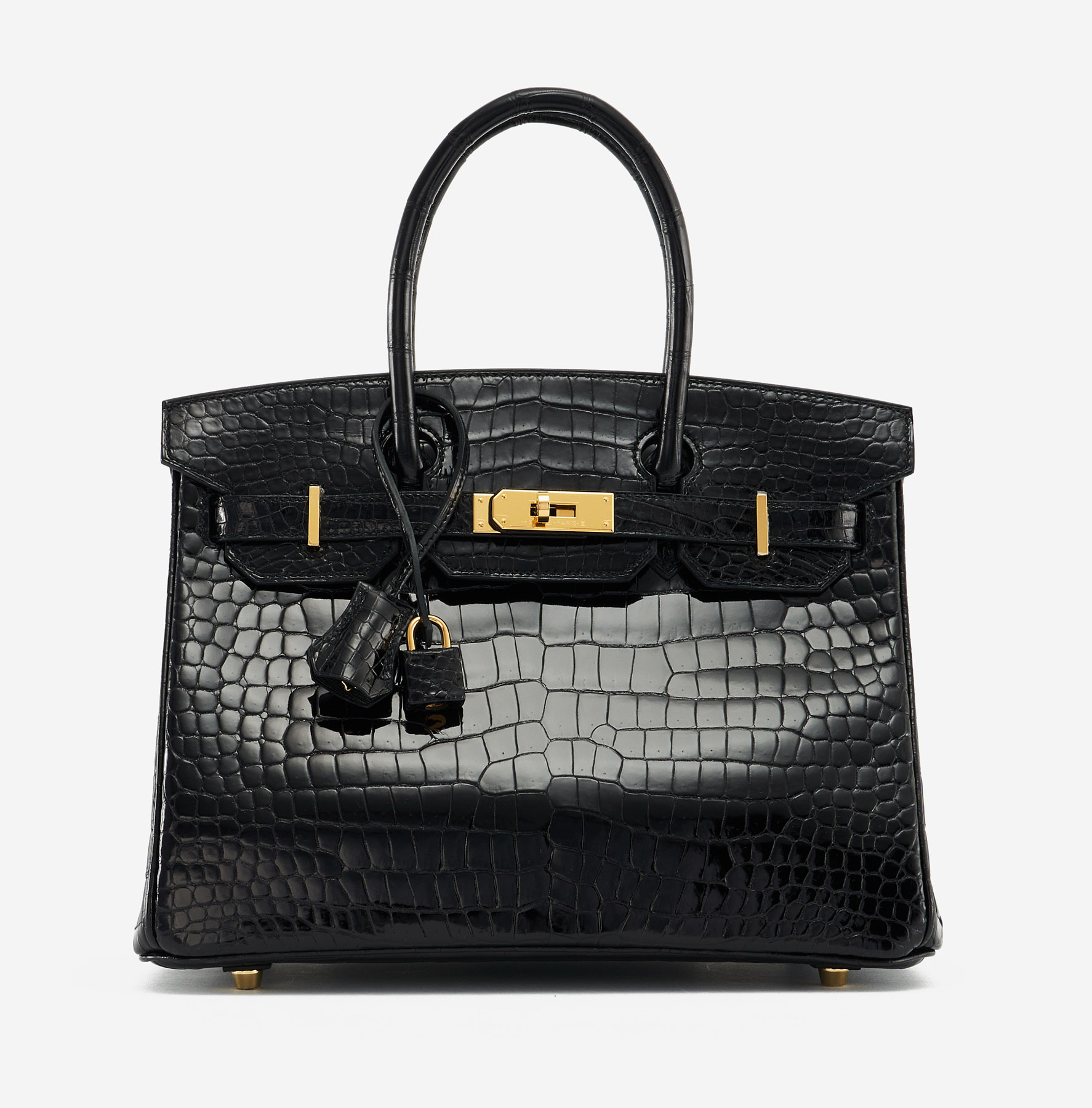 Hermès Birkin 30 Crocodile Porosus noir Sac de luxe exotique