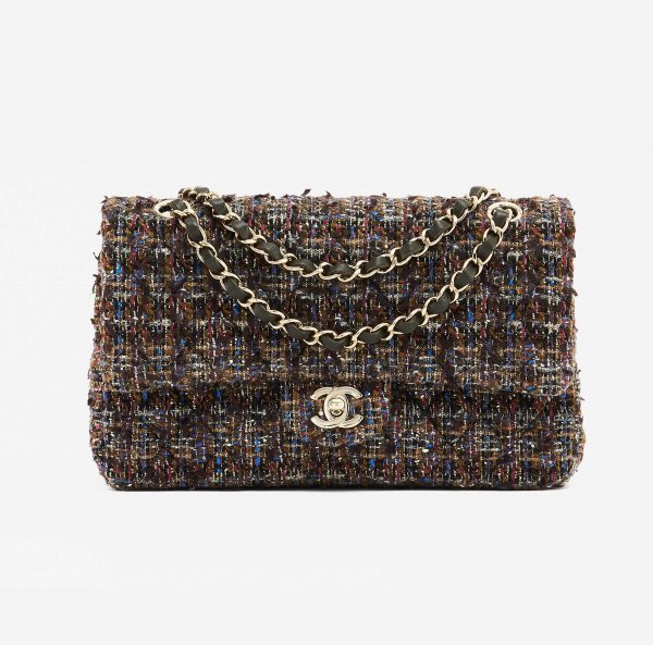 Chanel Timeless Medium Tweed Multicolor | SACLÀB
