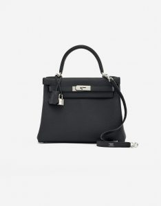 A Pre-Loved Hermès Kelly 28 Togo in Black on SACLÀB