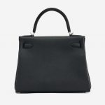 Backside of a Pre-Loved Hermès Kelly 28 Togo in Black on SACLÀB