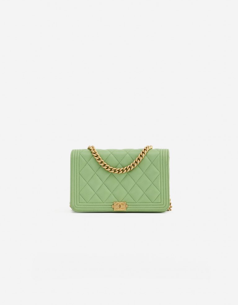 Chanel Boy WOC Lammleder Hellgrun SACLAB