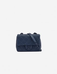 A pre-loved Chanel Timeless Mini Caviar Blue Incognito on SACLÀB