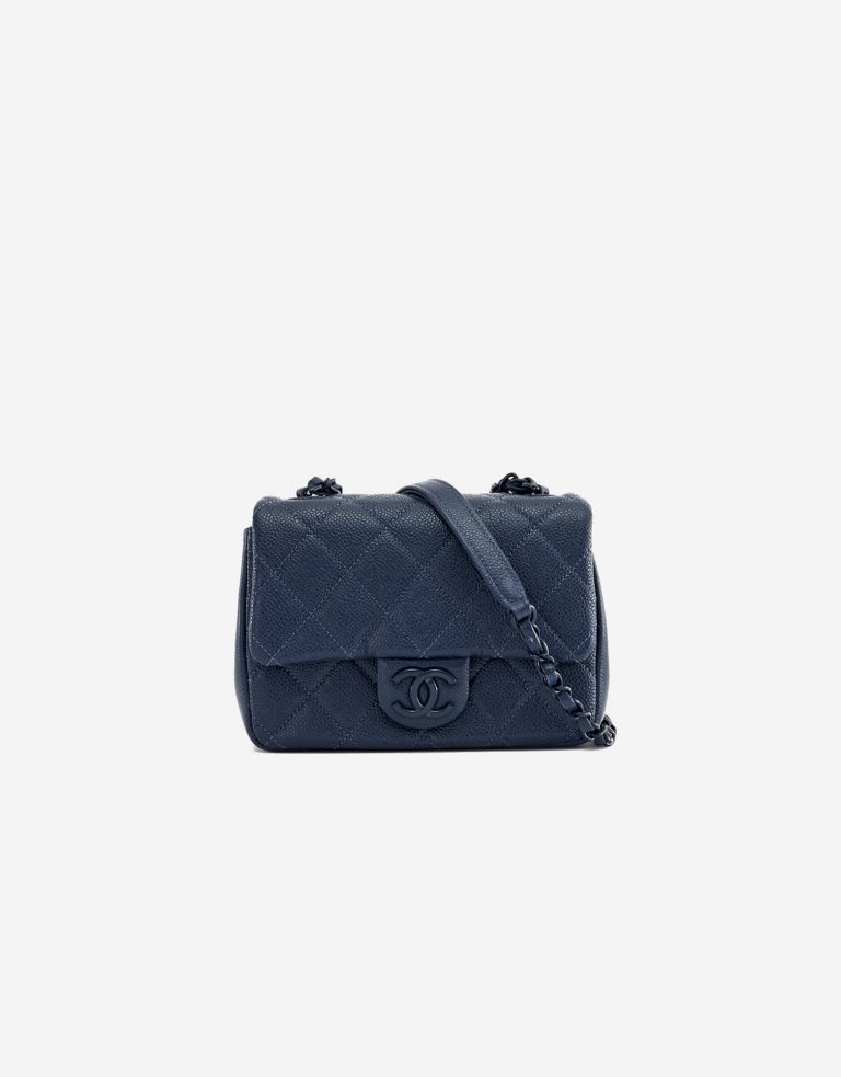 A pre-loved Chanel Timeless Mini Caviar Blue Incognito on SACLÀB