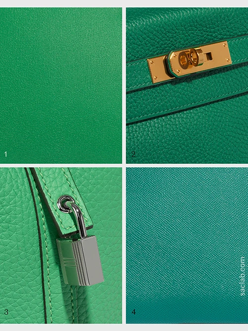 Hermès bag colours green