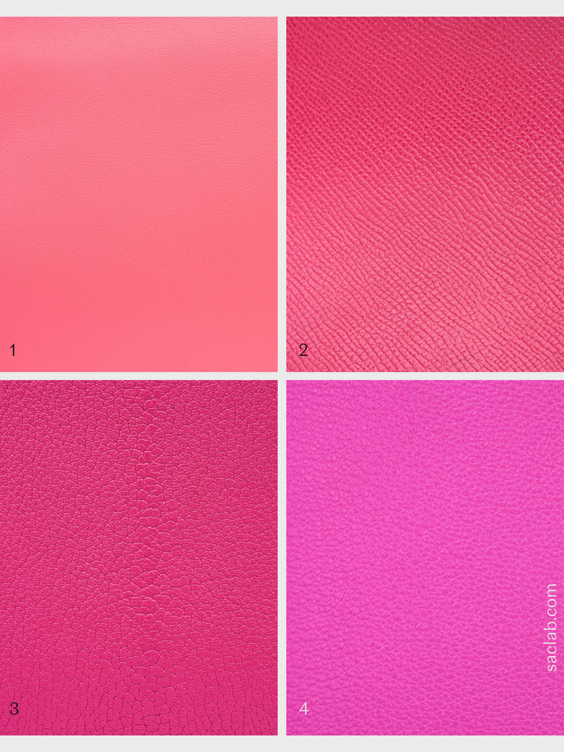 Couleurs d'Hermès rose rose azalée rose shocking magnolia sur saclab.com