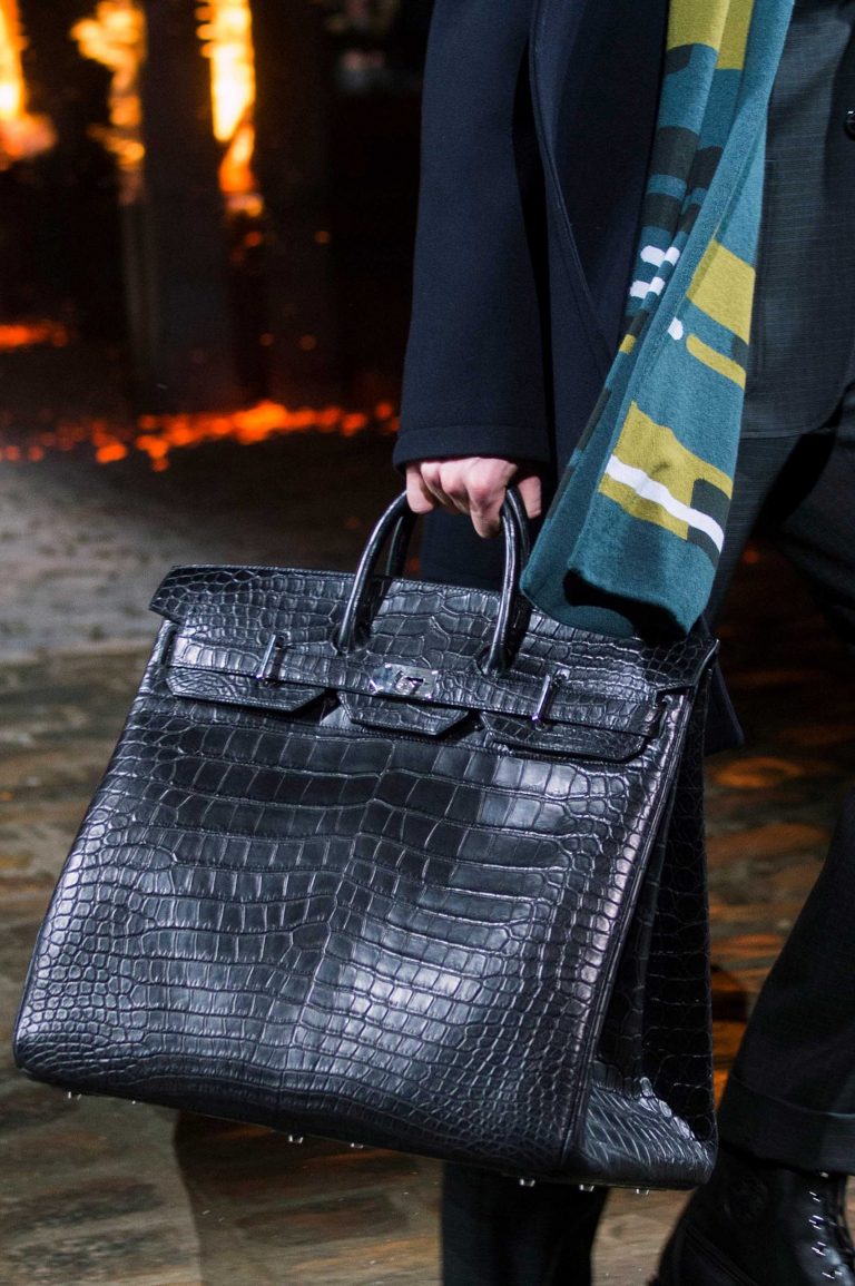 An exotic Birkin Bag for Hermès Men's Fall/Winter 2018