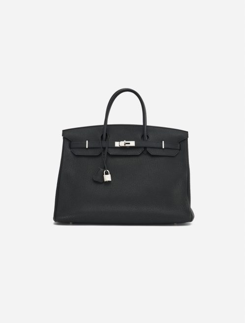 A pre-loved Hermès Birkin 40 in Black Clemence Leather on SACLÀB