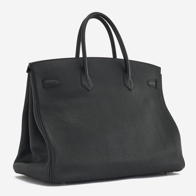 Un Birkin 40 Hermès d'occasion en cuir noir Clémence sur SACLÀB