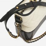 Pre-owned Chanel bag Gabrielle Large Lamb Black/White Black, White | Sell your designer bag on Saclab.com