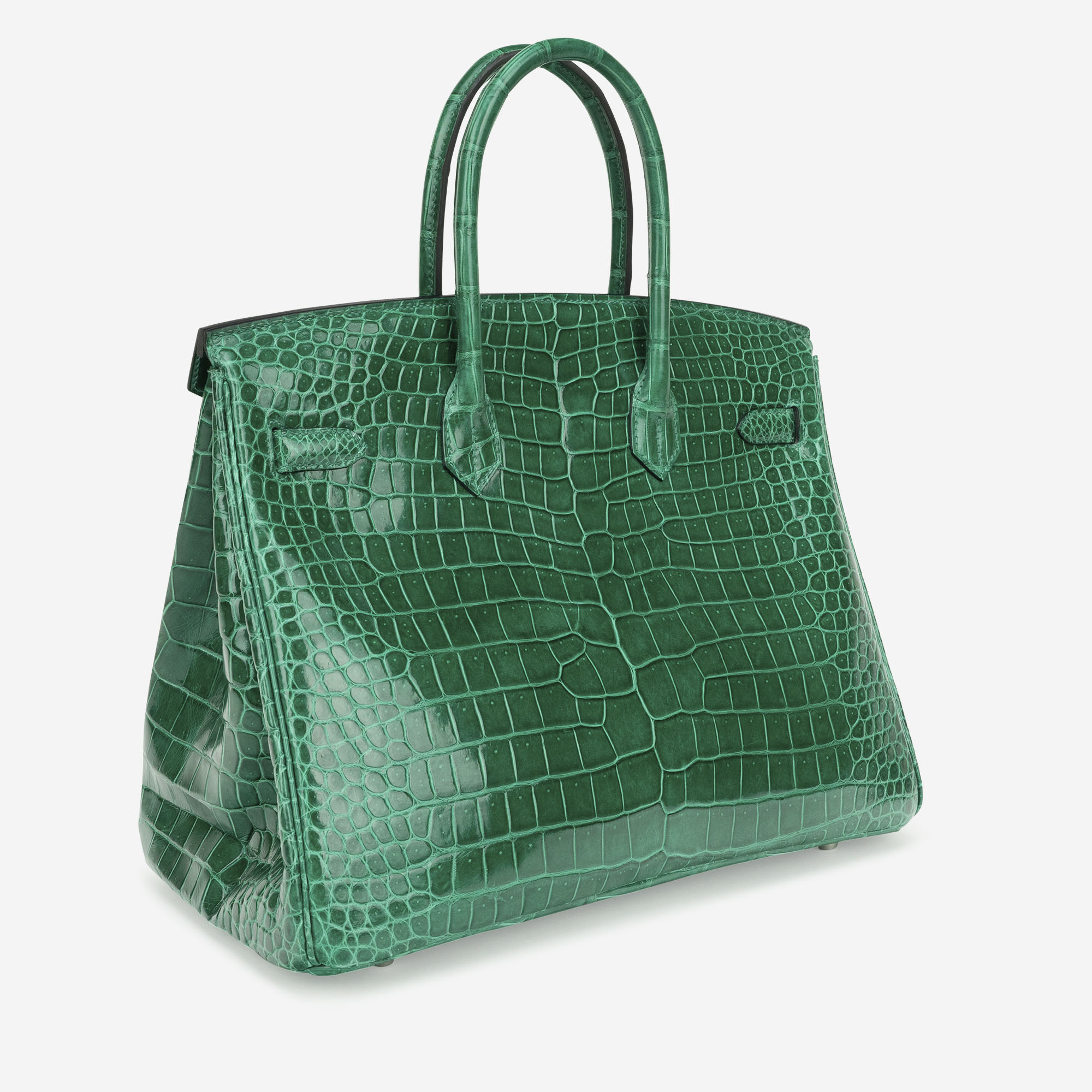 Hermès Birkin 35 Crocodile Porosus Vert Emeraude | SACLÀB