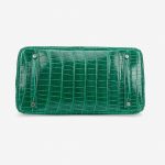 Pre-owned Hermès bag Birkin 35 Crocodile Porosus Vert Emeraude Green | Sell your designer bag on Saclab.com