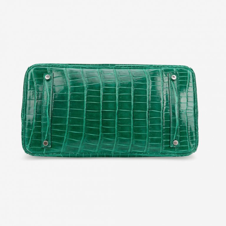 Sac Hermès Birkin 35 Crocodile Porosus Vert Emeraude Vert | Vendez votre sac de créateur sur Saclab.com