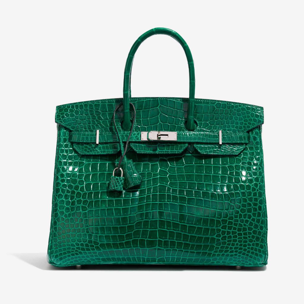 Hermès Birkin 35 Crocodile Porosus Vert Emeraude | SACLÀB