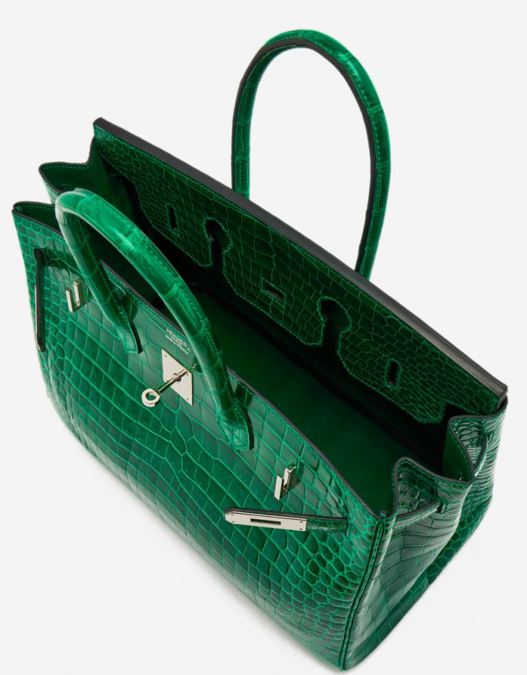 Hermès Birkin 35 Crocodile Porosus Vert Émeraude