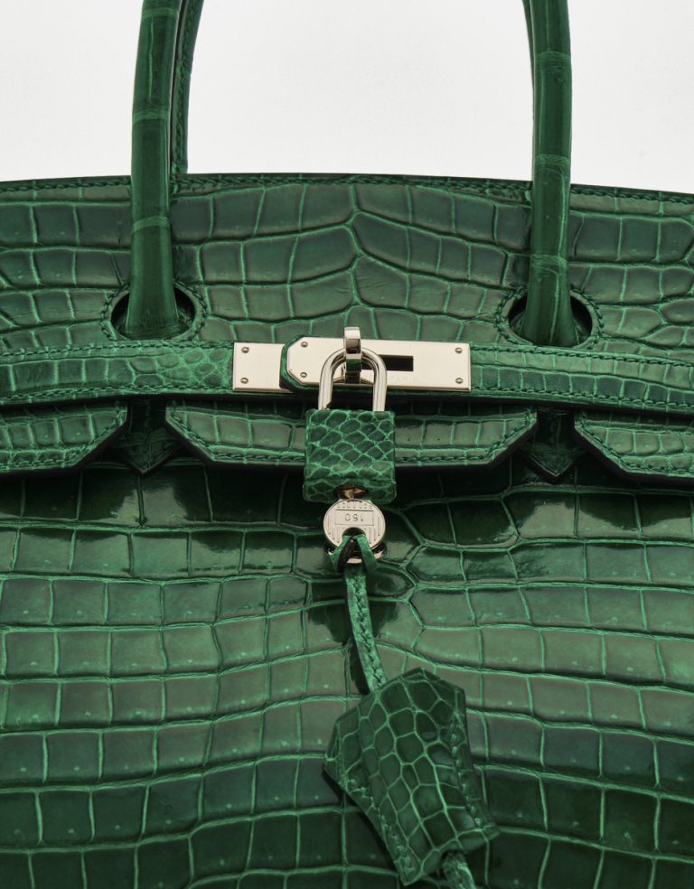 Hermès Birkin 35 Crocodile Porosus Vert Émeraude