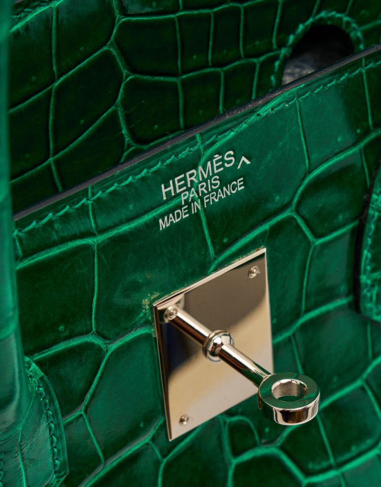 Hermès Birkin 35 Crocodile Porosus Vert Émeraude