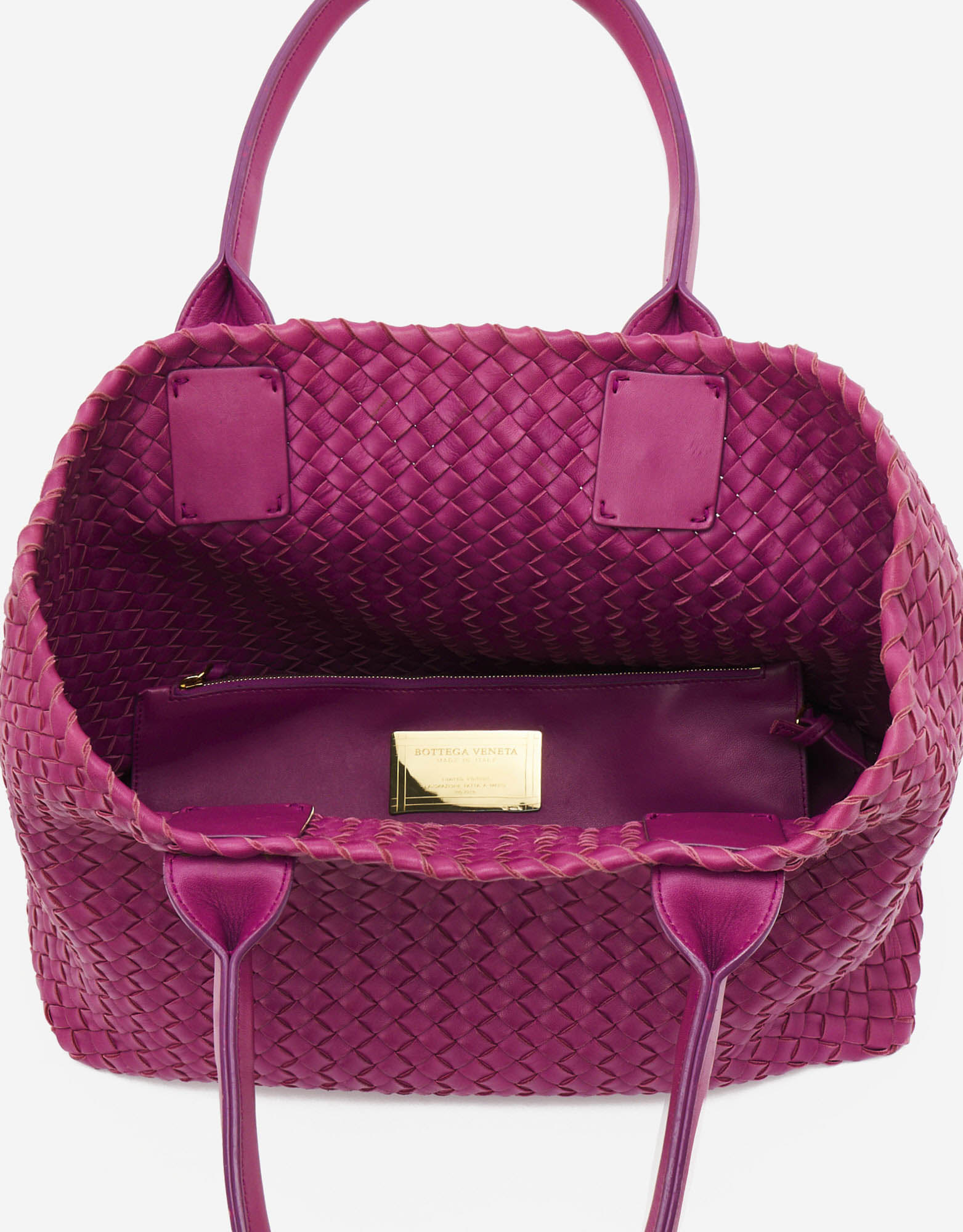 Sac Bottega Veneta d'occasion Cabat Small Intrecciato Purple Pink, Violet | Vendez votre sac de créateur sur Saclab.com