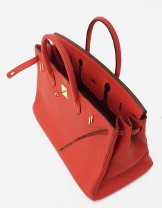 A pre-loved Hermès Birkin 40 Togo Rouge Tomate on SACLÀB