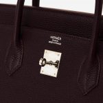 A pre-loved Hermès Birkin 40 Clemence Raisin on SACLÀB