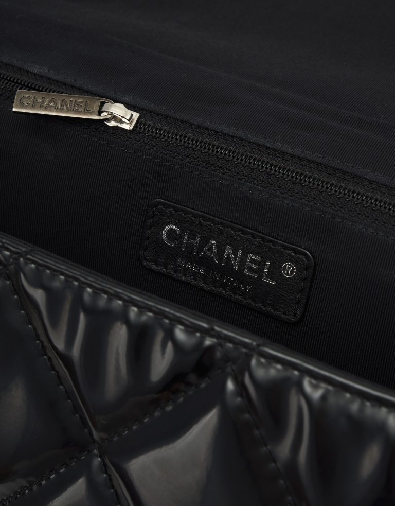 A pre-loved Chanel 2.55 Large Vinyl Black on SACLÀB