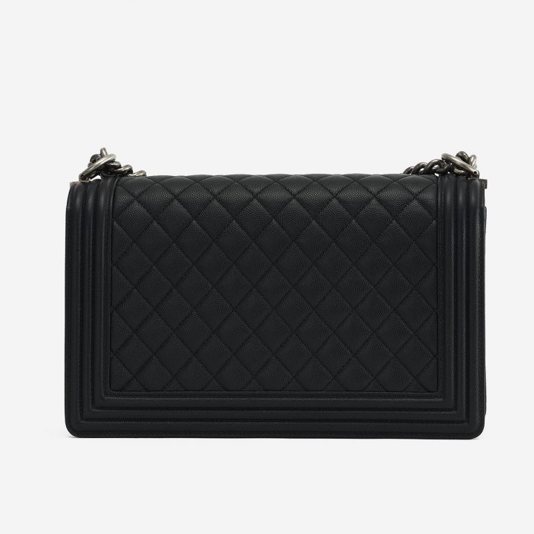 A pre-loved Chanel Boy Medium Caviar Black on SACLÀB