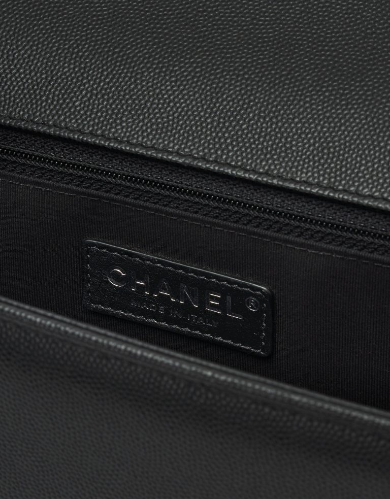 A pre-loved Chanel Boy Medium Caviar Black on SACLÀB