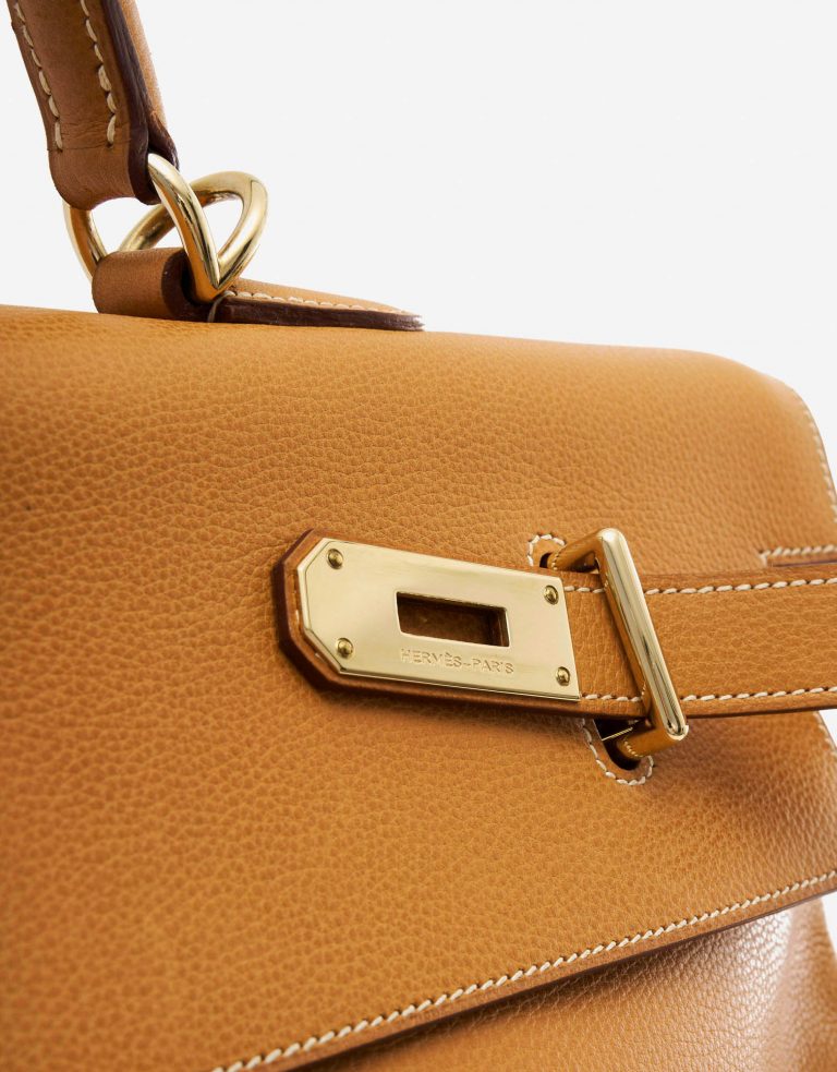 Pre-owned Hermès bag Kelly 50 Ardennes Natural Beige, Brown | Sell your designer bag on Saclab.com