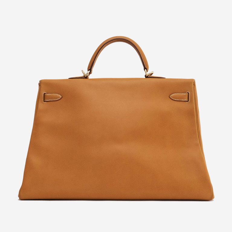 Pre-owned Hermès bag Kelly 50 Ardennes Natural Beige, Brown | Sell your designer bag on Saclab.com