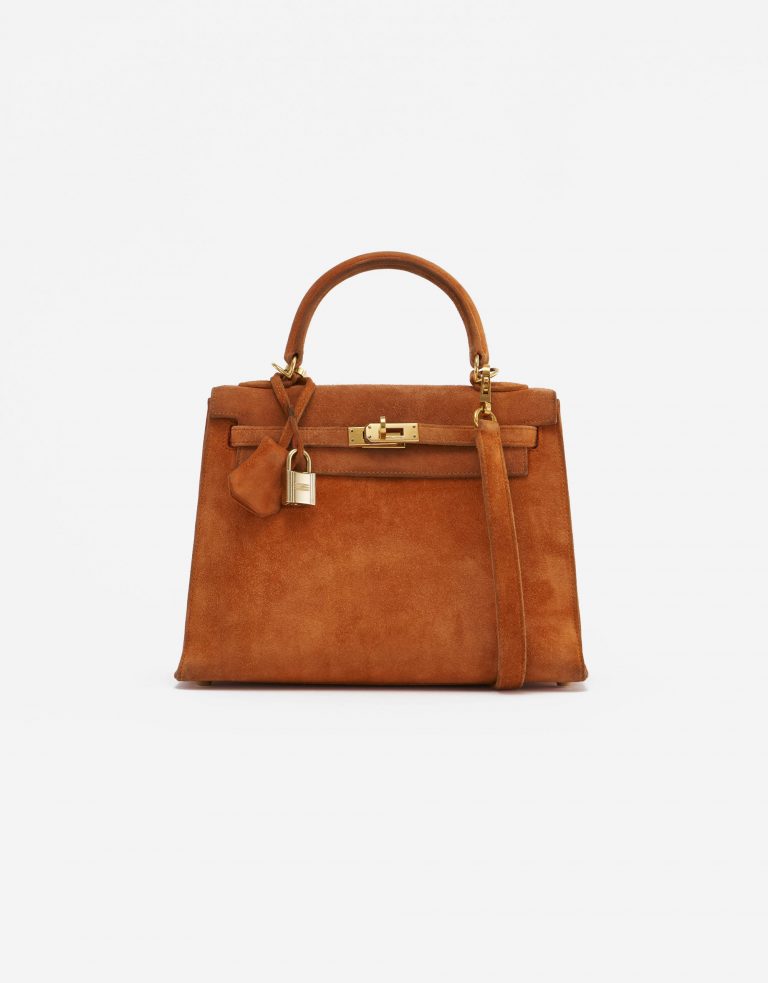 Eine gebrauchte Hermès Kelly 25 Doblis Orange H auf SACLÀB