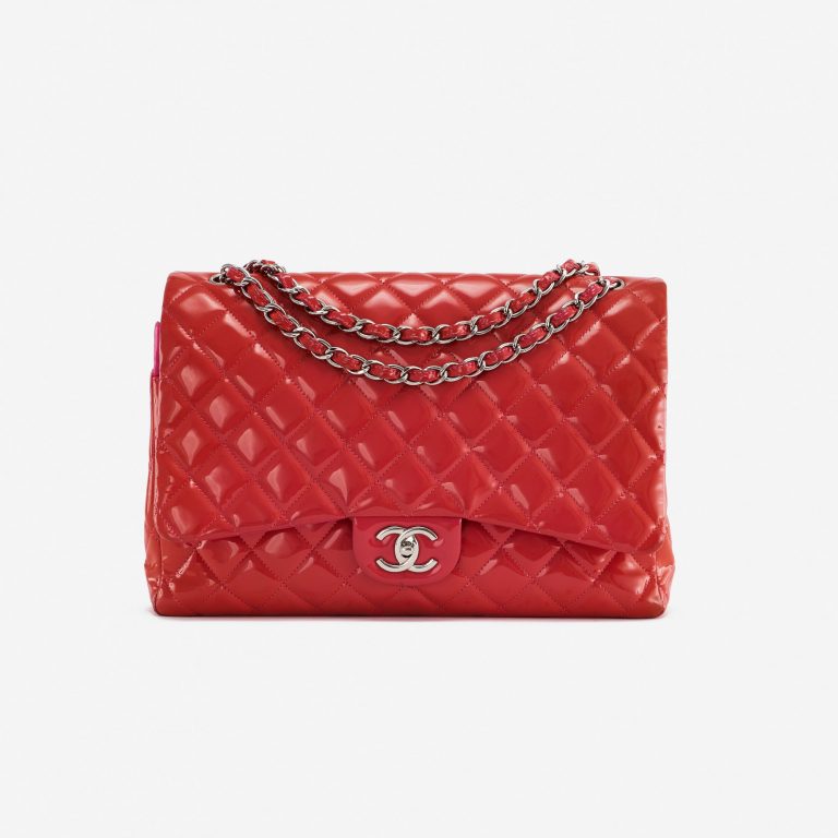 Pre-owned Chanel bag Timeless Maxi Patent Leather Red Red | Sell your designer bag on Saclab.com