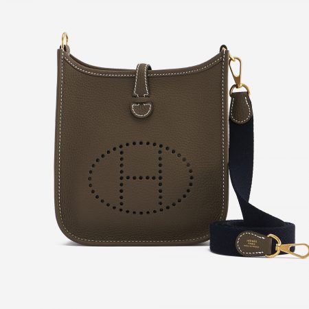 Hermès Evelyne 16 Amazone Etoupe / Bleu Indigo | SACLÀB