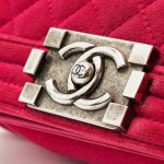 Pre-owned Chanel bag Boy Small Velvet Pink Pink | Sell your designer bag on Saclab.com
