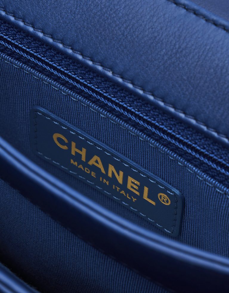 Chanel Handle Medium Lamb Blue