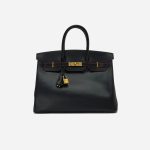 Hermès Birkin 35 Box Noir / Rouge H