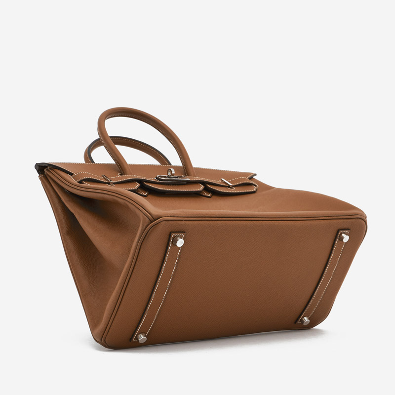 Provide the latest products Hermes Epsom Leather Birkin 35 Bag Tan ...
