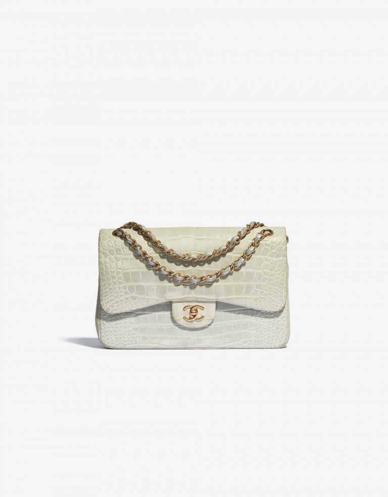 Chanel Timeless Jumbo pre-loved Flap Bag Grey SACLÀB