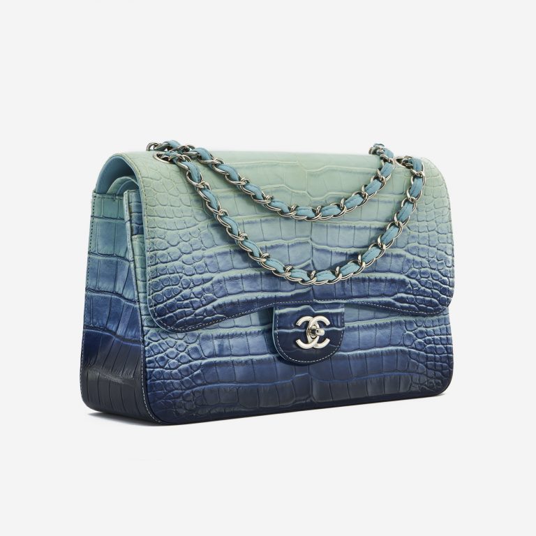 Chanel Timeless Jumbo Alligator Blue